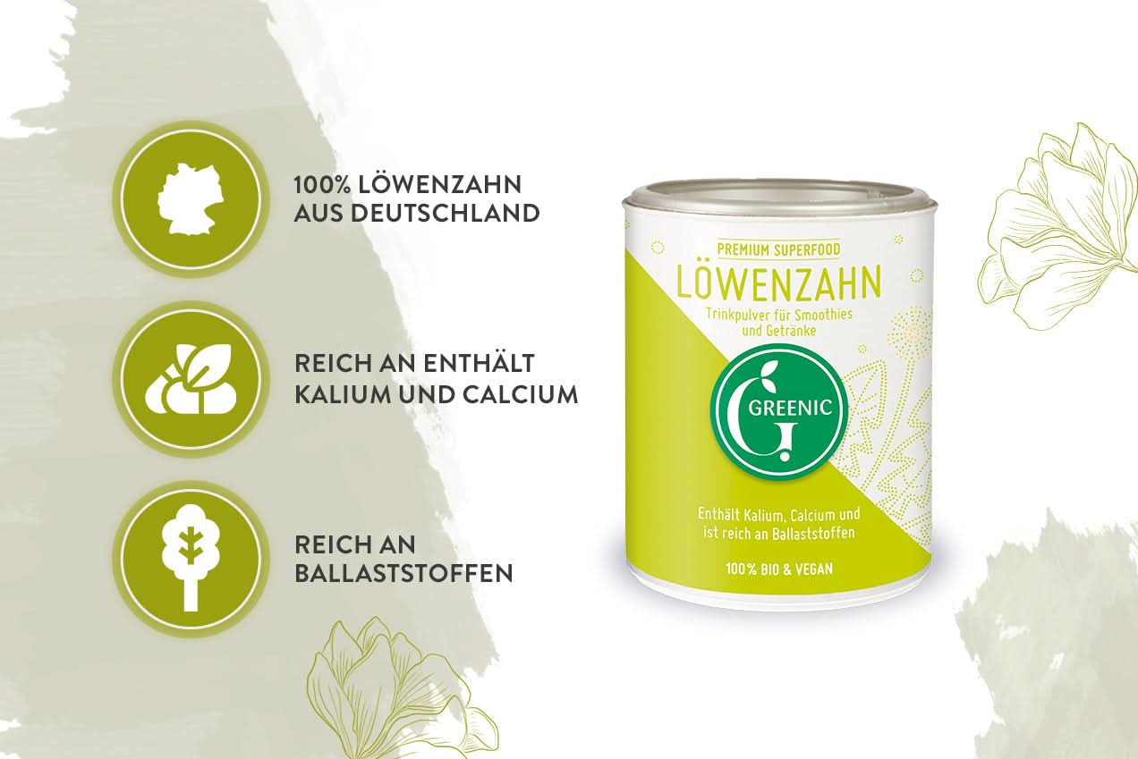 Bio Löwenzahn Trinkpulver, 100 gr Dose