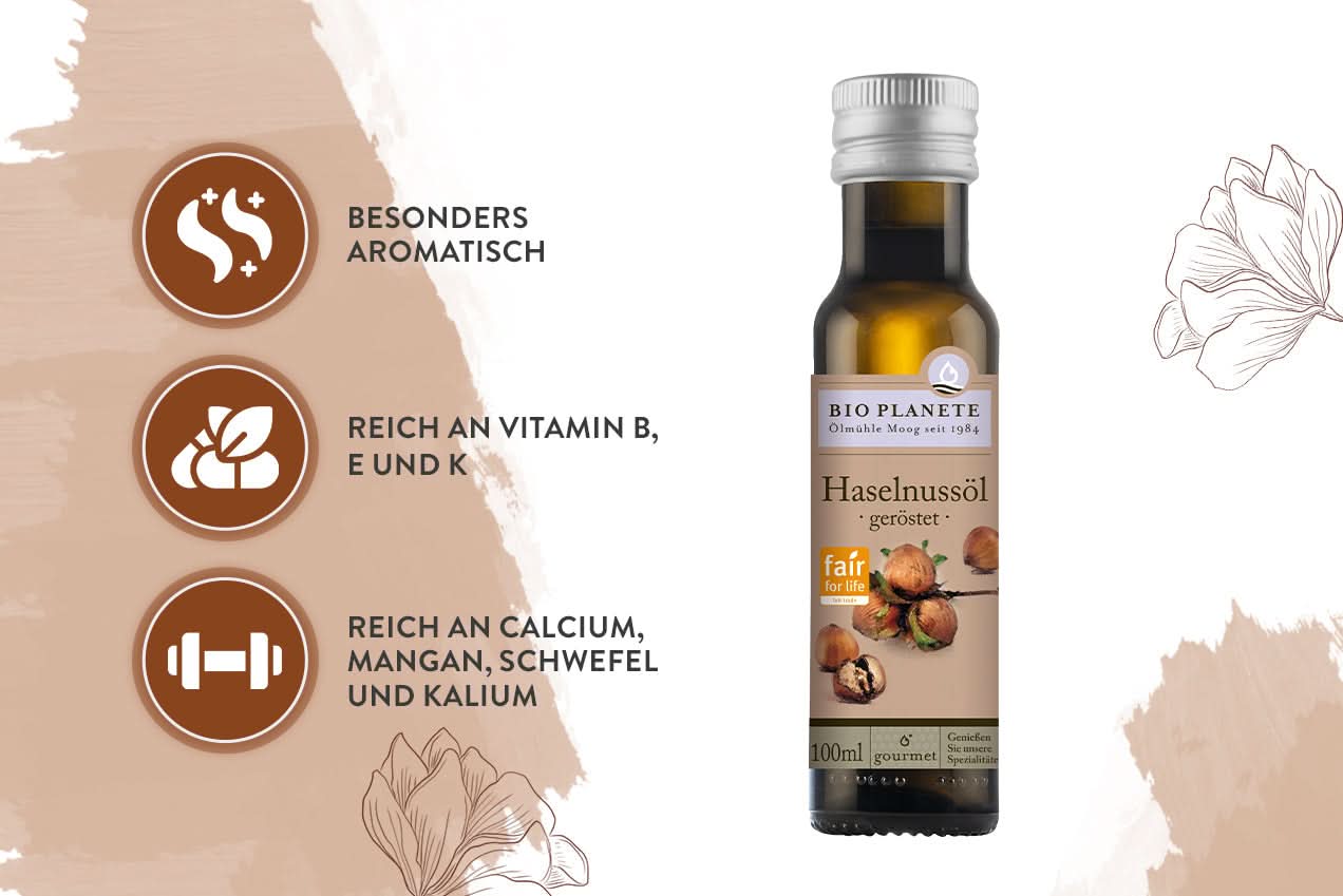 Bio Haselnussöl geröstet, 100ml
