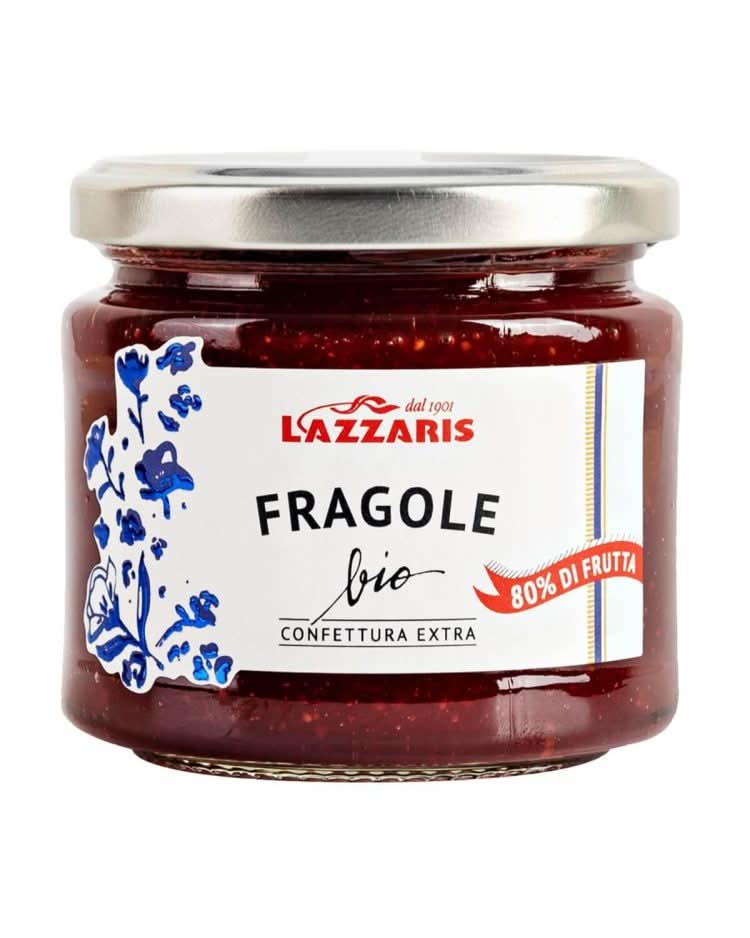 Lazzaris - Bio Konfitüre Extra - Erdbeere - 80% Frucht