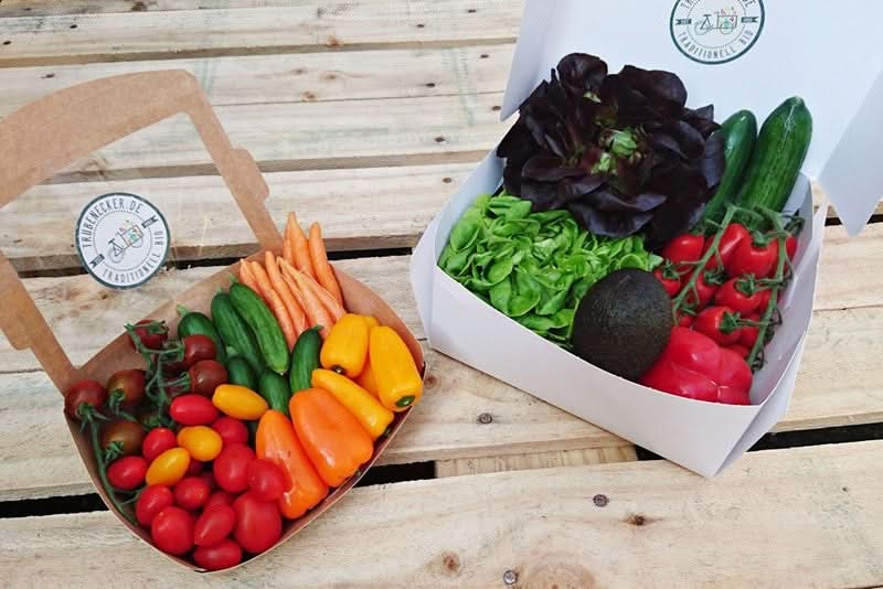 Snackgemüse und Salatbox Bio