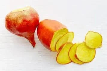 Gelbe Bete "gelbe Käthe" samenfest regional Bio Demeter Familie Schoof