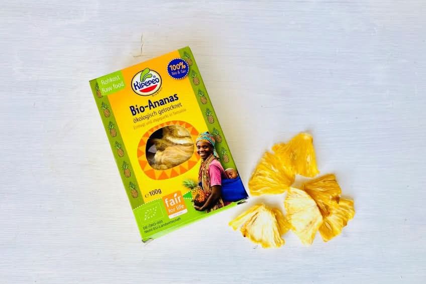 Bio Ananas kipepeo Fair Trade getrocknet 100g