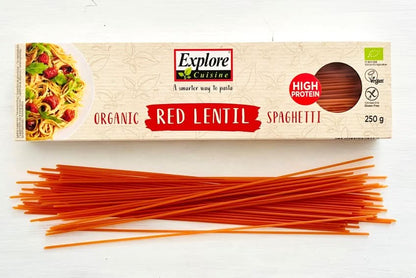 Spaghetti aus roten Linsen, 250 g Packung -glutenfrei-