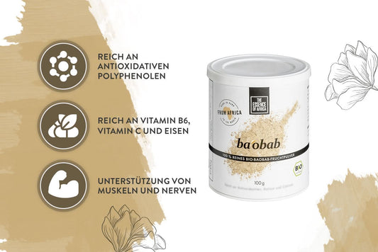 Bio Baobab-Fruchtpulver, 100 gr