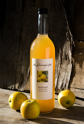 Apfelsaft Ananasrenette Bio regional