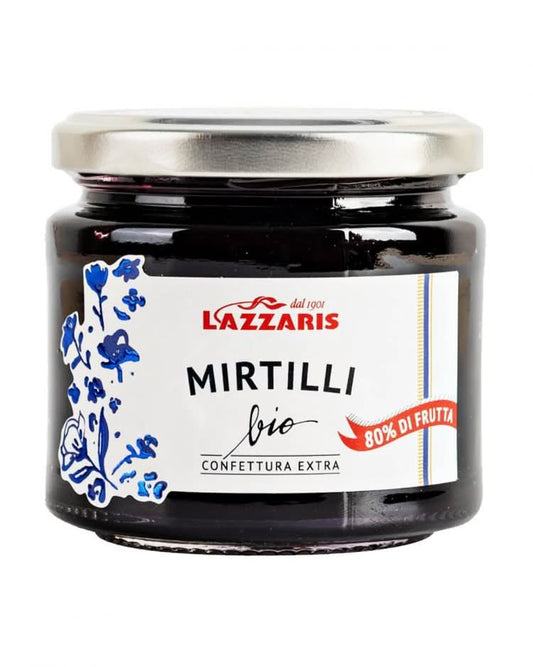 Lazzaris - Bio Konfitüre Extra - Blaubeere - 80% Frucht - 230g