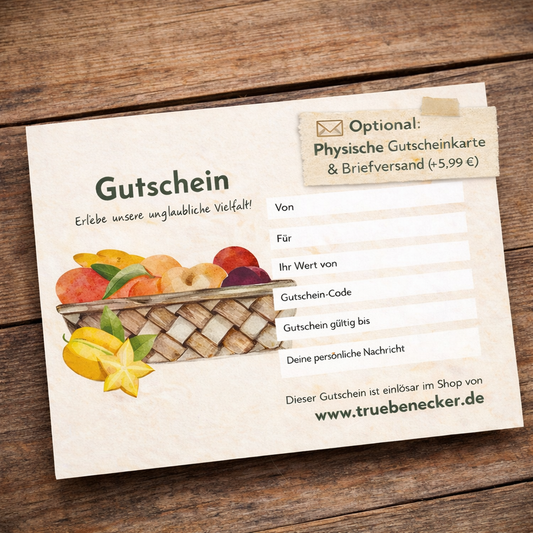 Physische Gutscheinkarte & Briefversand