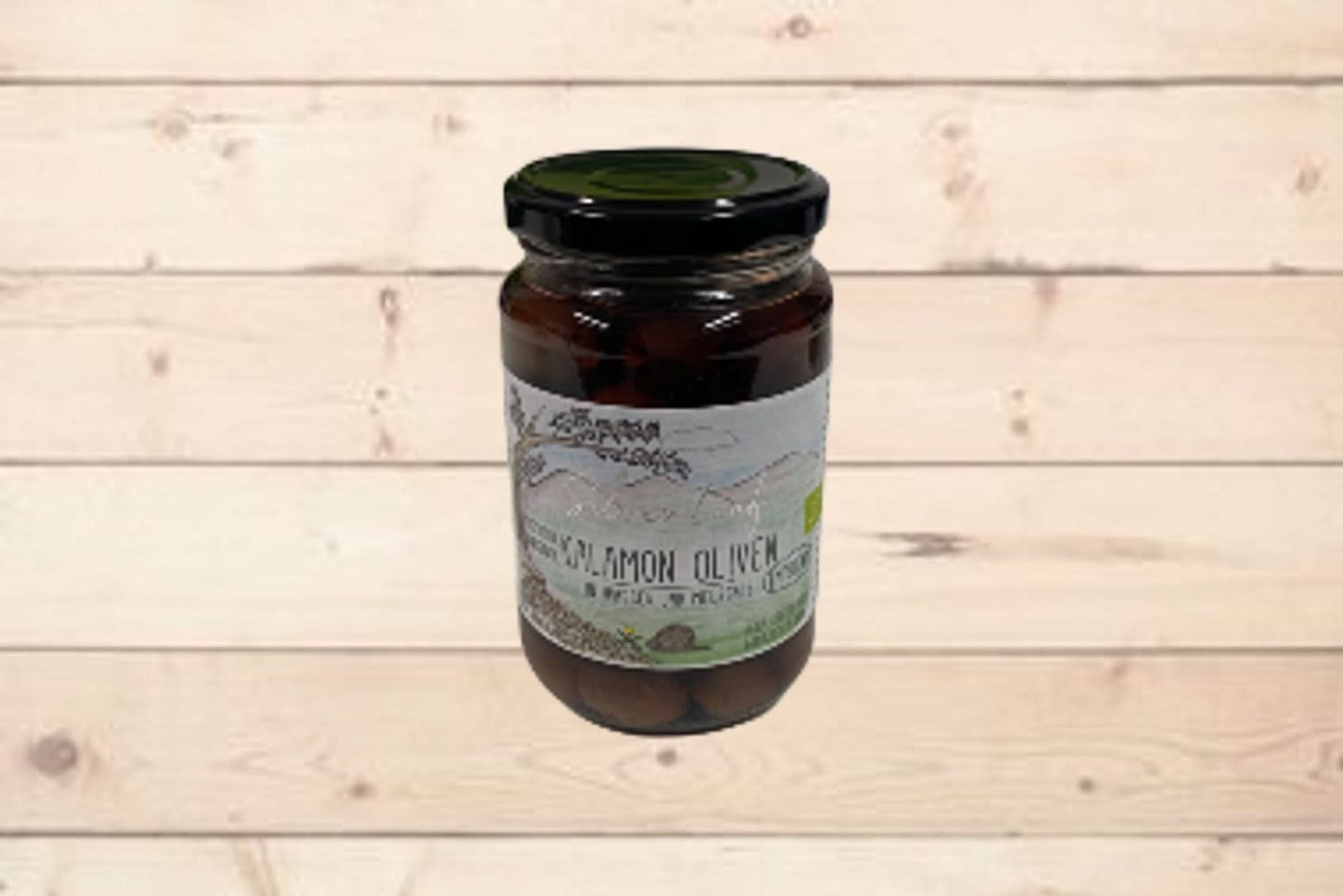 Silver Leaf - Bio Grüne große Oliven in Wasser und Meersalz - mit Stein - (Sonderaktion MHD 09/2024) - 330g