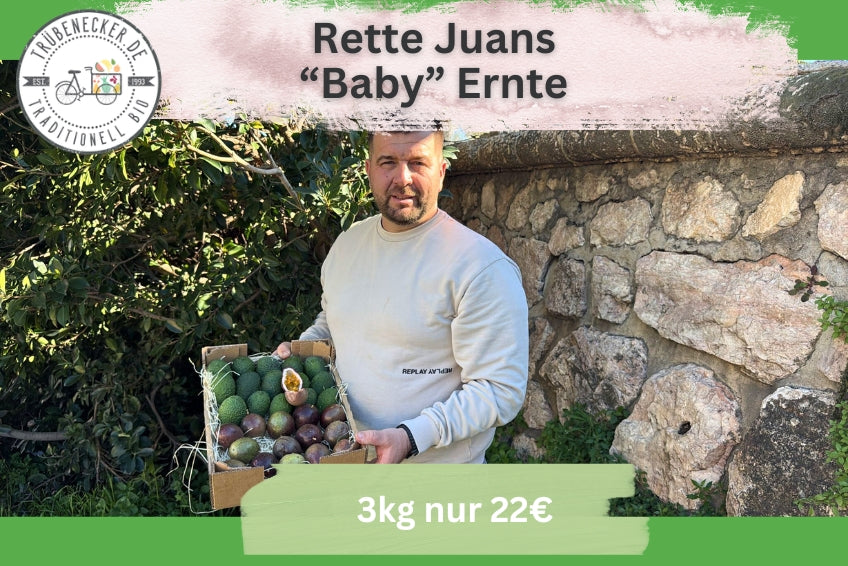 Baby Avocado & Passionsfrüchte von Juan Retterbox % 3kg