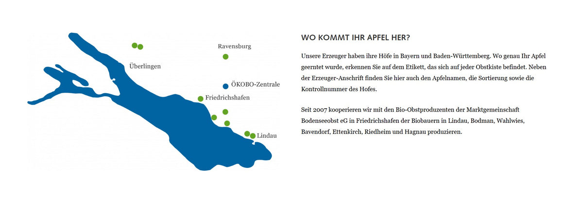 Apfel „Rubinola“ bio regional Bioland vom Bodensee