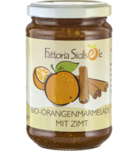 Fattoria Sicilsole, Orange-Zimt Marmelade, 370 gr Glas