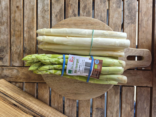 Spargel Mix grün & weiß/violett Bioland vom Heitmeier Hof