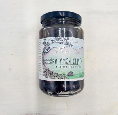Silver Leaf - Bio Kalamon Oliven in nativem Olivenöl - Entsteint