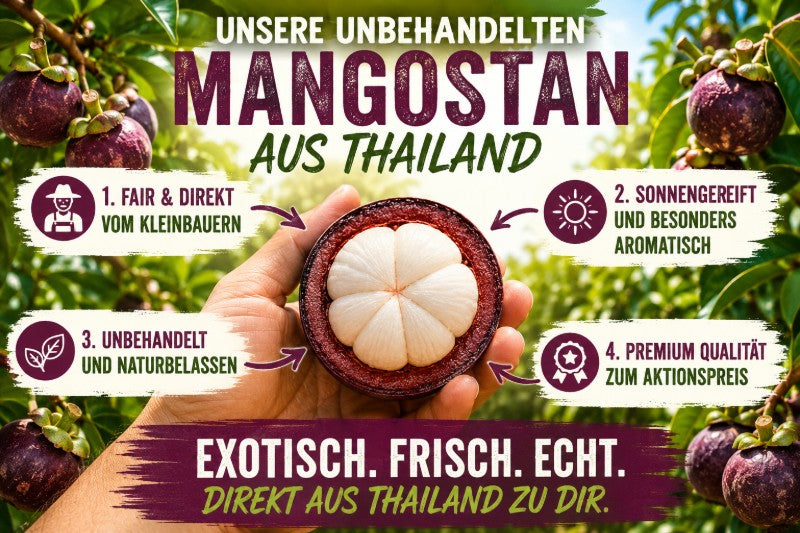 Mangostan unbehandelt Thailand 1,5kg Box Promo %