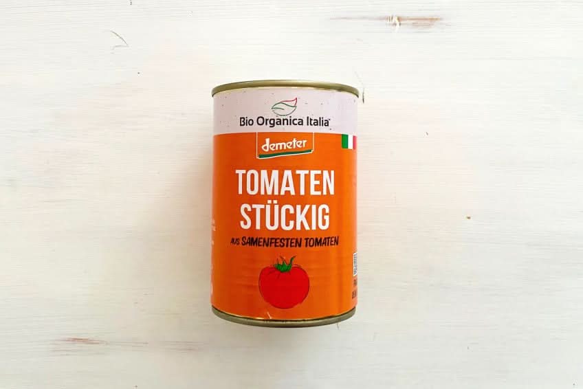 Tomaten stückig samenfest Demeter 400 gr Dose